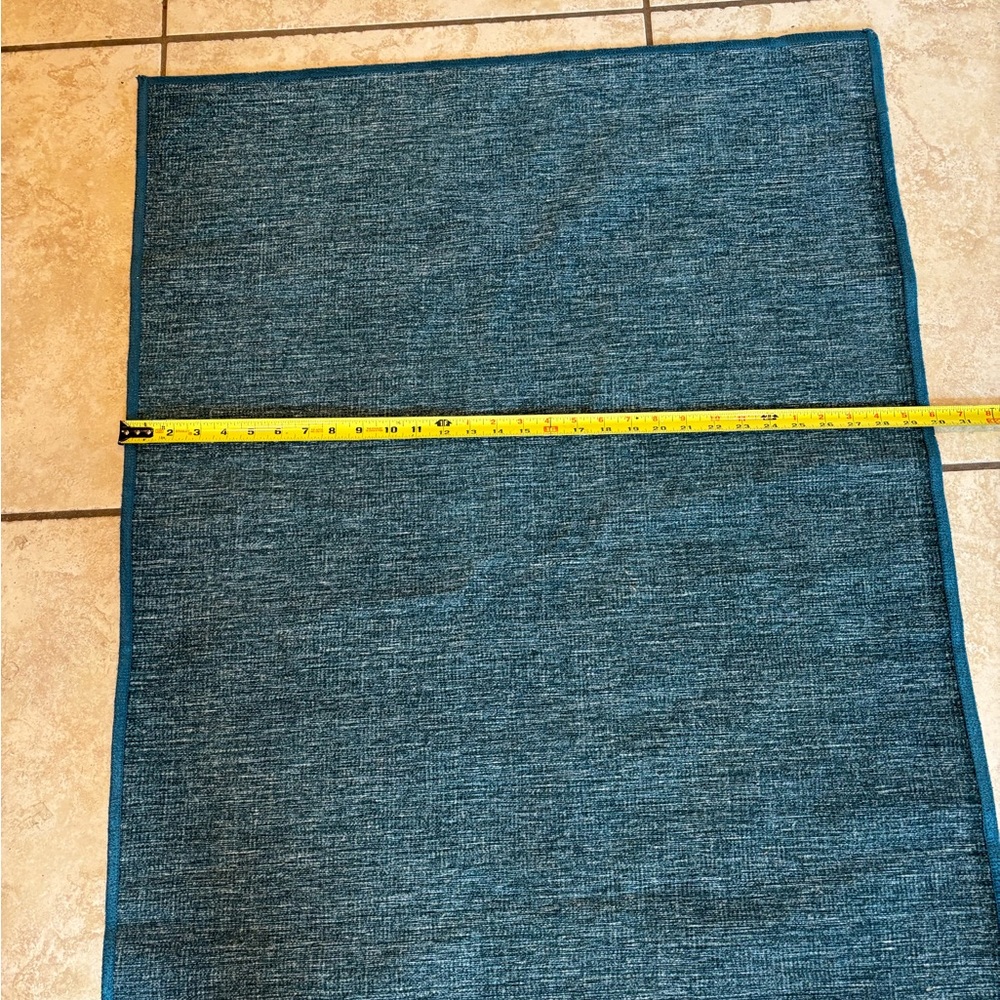 Ruggable Runner Rug - Teal colored 2.5 x 7
